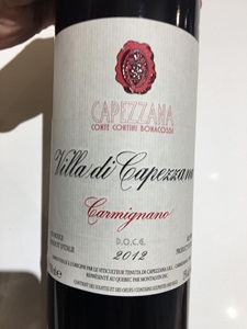 Capezzana Conte Contini Bonacossi Carmignano 2012